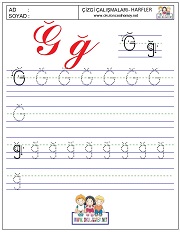 h harfi çizgi çalışması